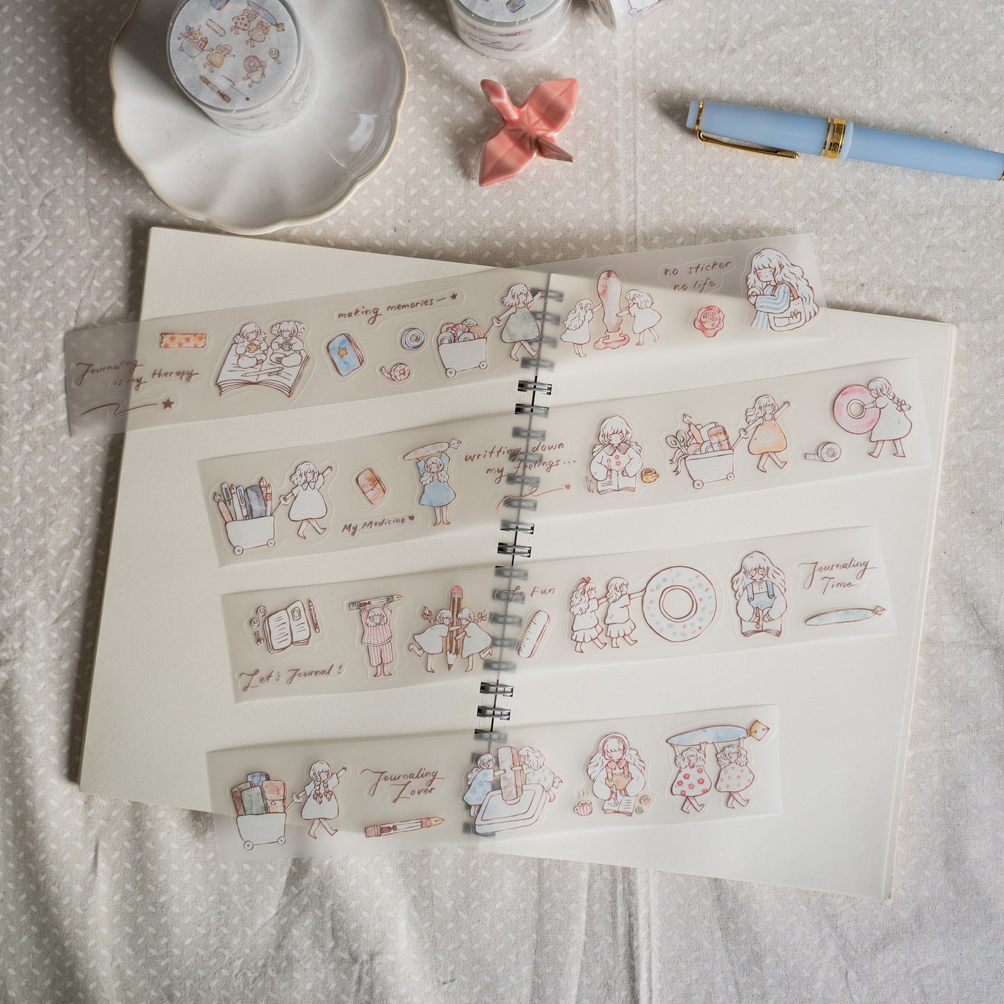 Sho Little Happiness Kiss Cut PET Tape - Stationery Friends