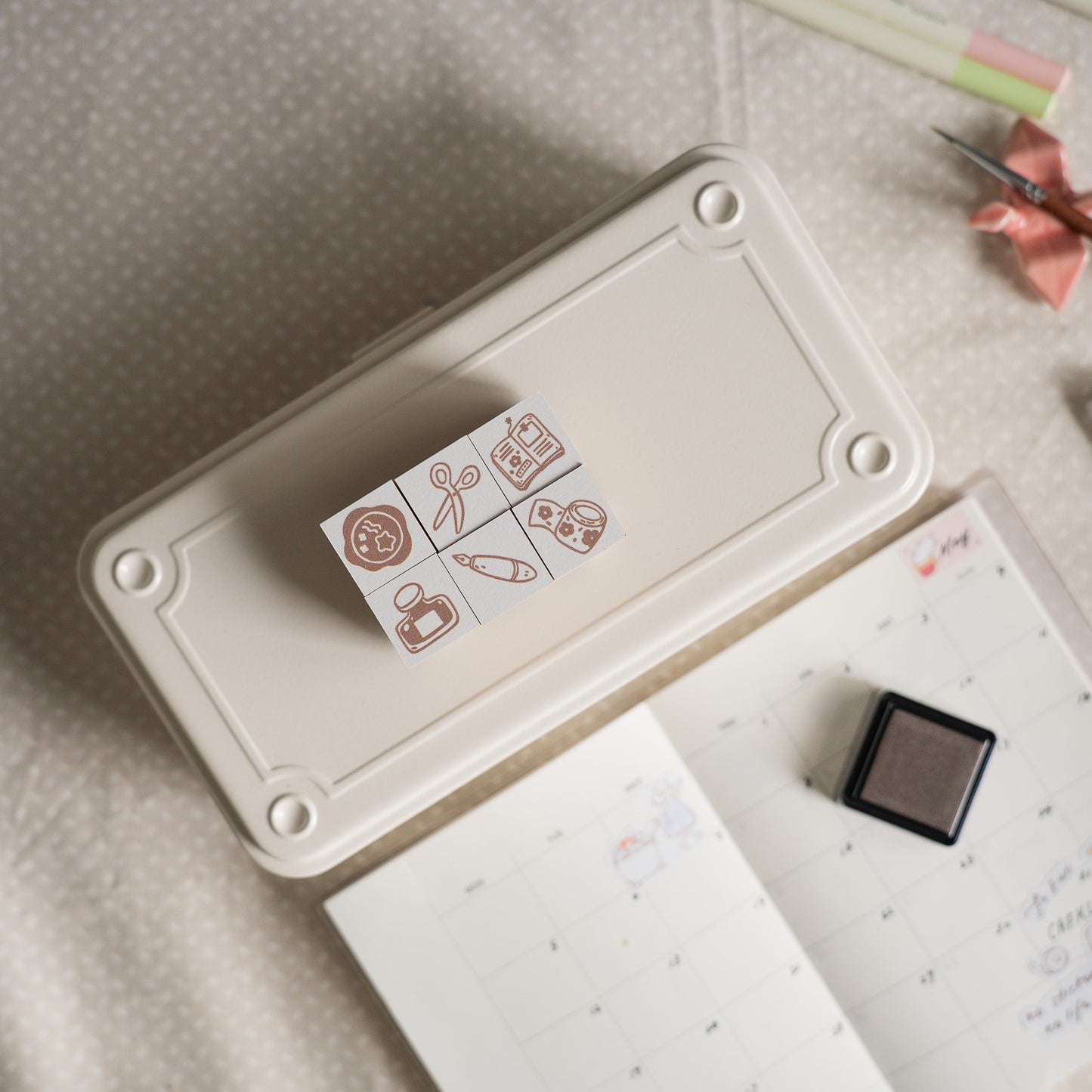 Sho Little Happiness Rubber Stamp - Stationery Series