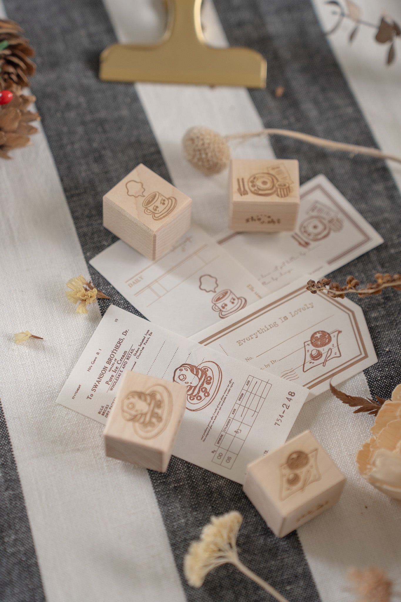 Sho Little Happiness Rubber Stamp Set Tea Time