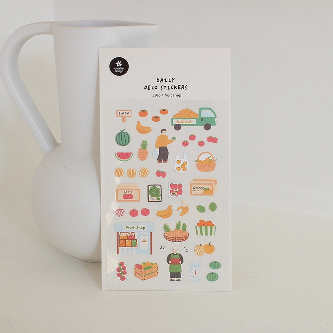 Suatelier Fruit Shop Stickers