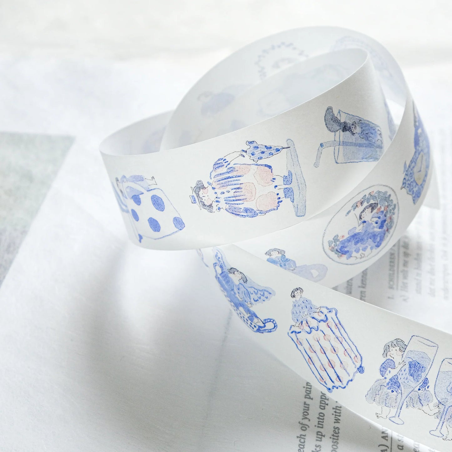dodolulu Washi Tape - Blue and White