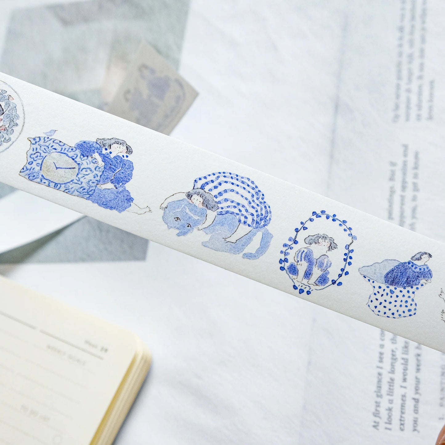 dodolulu Washi Tape - Blue and White