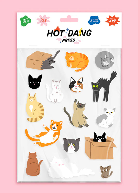 Hot Dang Press Iron-on Sheet Set - All Cats
