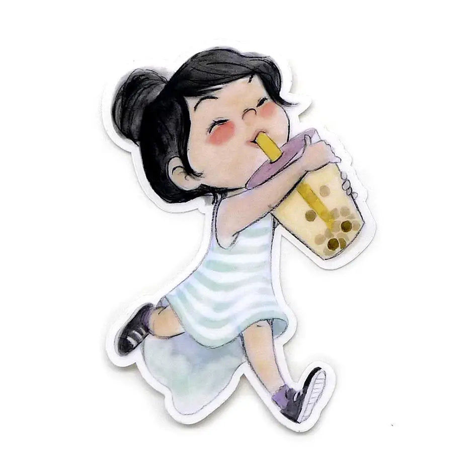 Le Petit Elefant Vinyl Sticker - Boba Girl