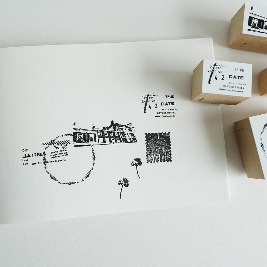 YOHAKU Rubber Stamp Message S-092