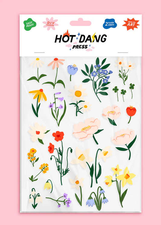 Hot Dang Press Iron-on Sheet Set - Flowers Always