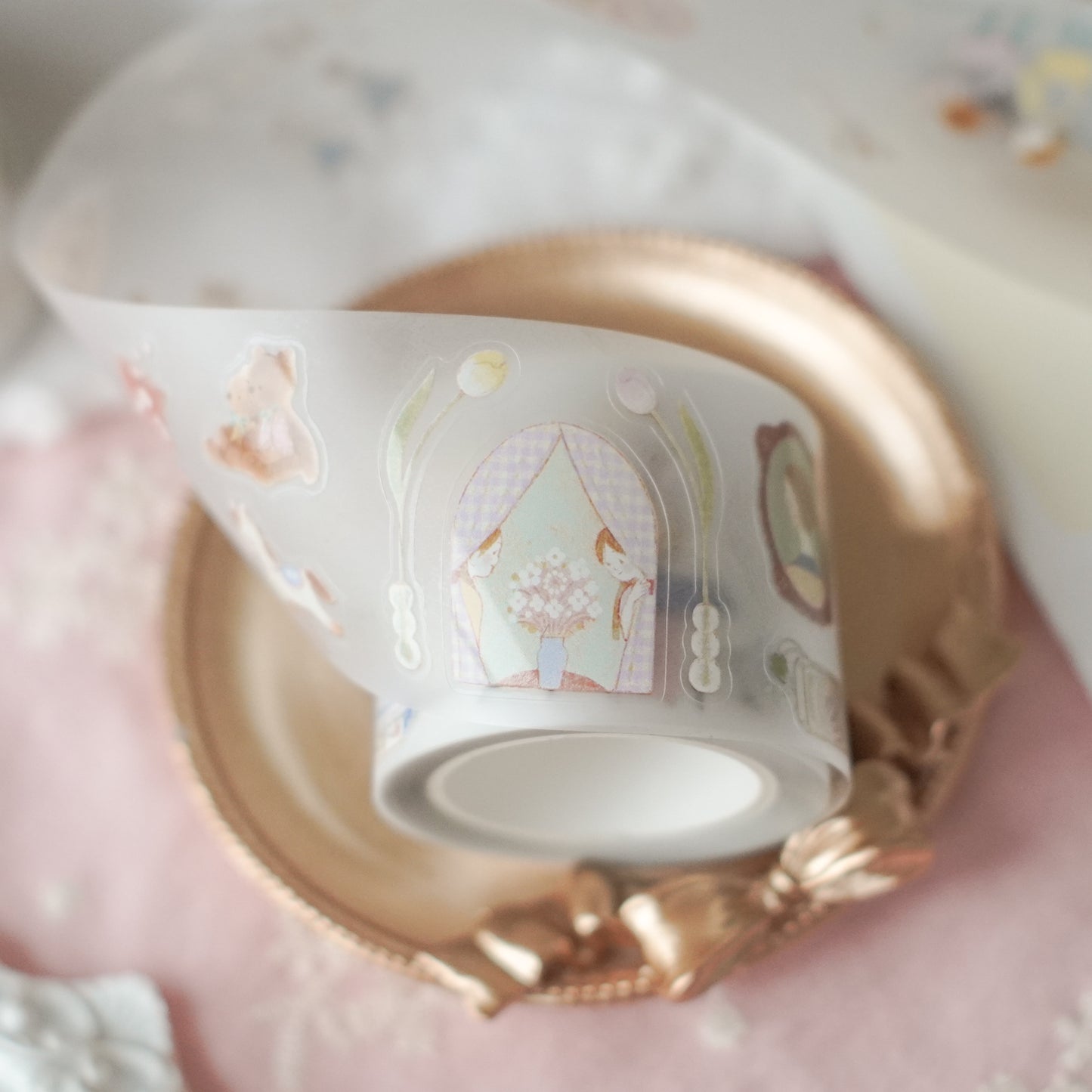 Teayou Kiss Cut PET Tape - Twins