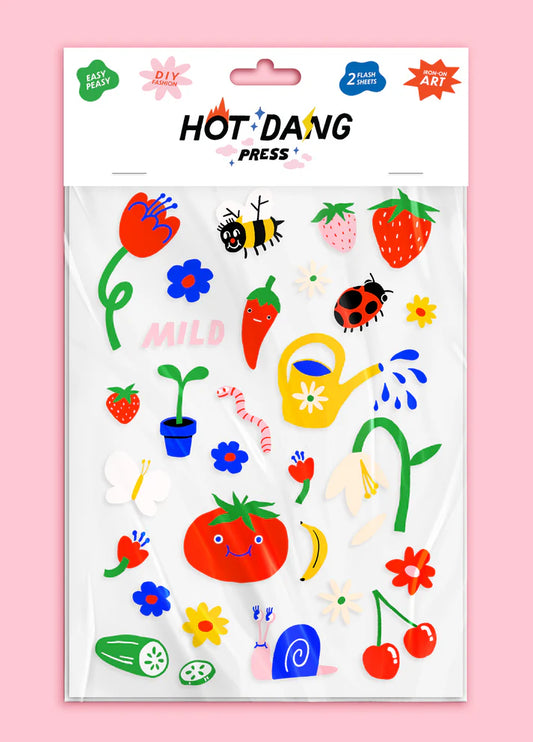Hot Dang Press Iron-on Sheet Set - Garden Gone Mild