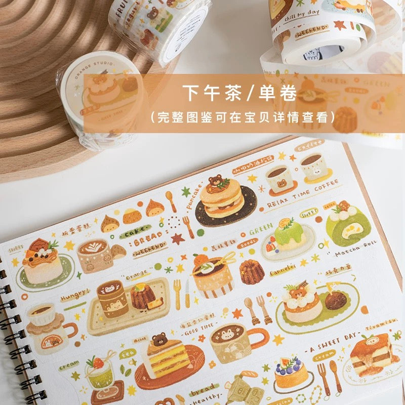 Orange Studio Washi Tape - Afternoon Tea