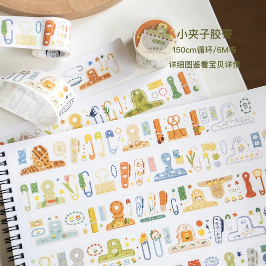 Orange Studio Washi Tape - Clips