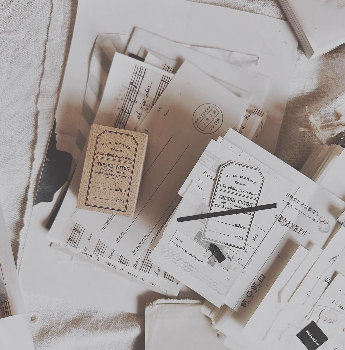 Penny Fei Vintage Tag Series Rubber Stamps