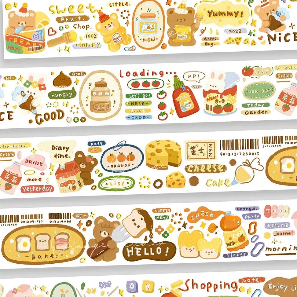 Orange Studio Washi Tape - Cream and Jam