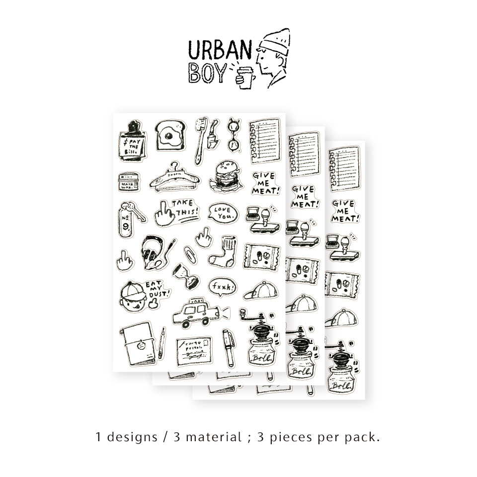 OURS Studio Sticker Pack - Urban Boy