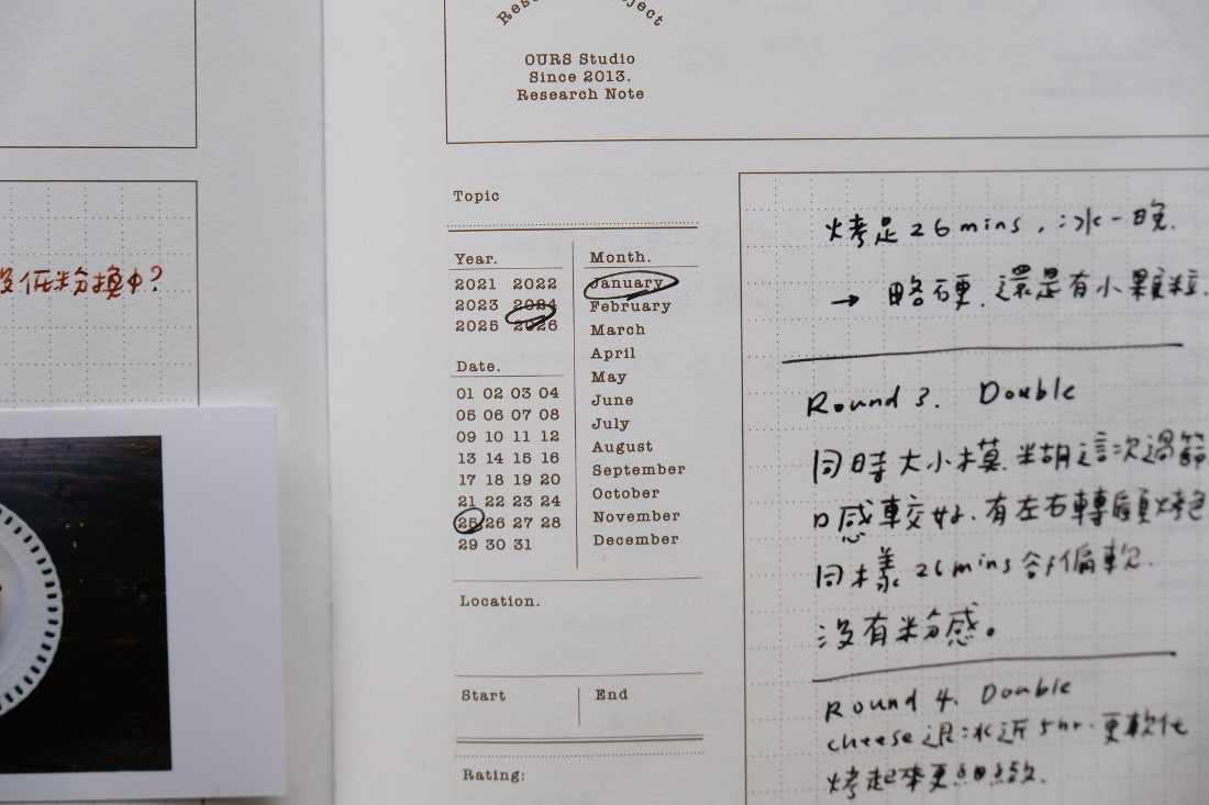 OURS Studio - The Research Note Book