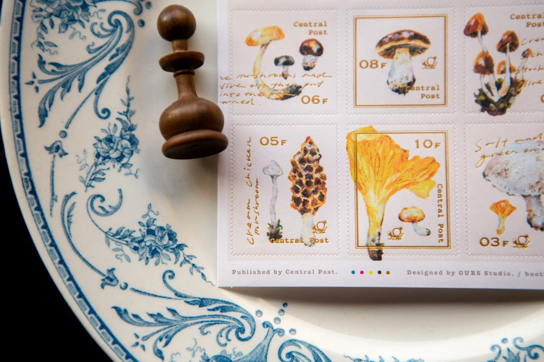 OURS Studio Stamp Stickers - Mushroom Recipe