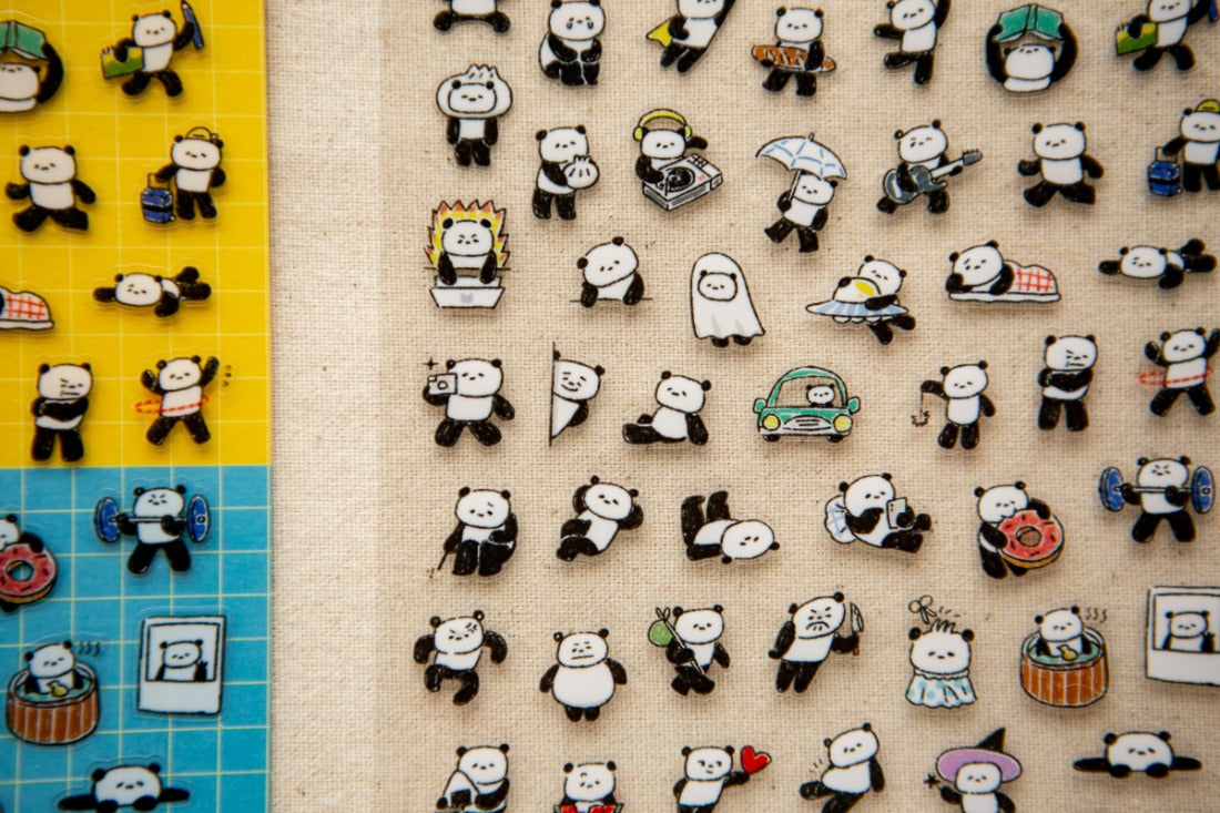 OURS Studio Sticker Sheet - PANDA! PANDA!