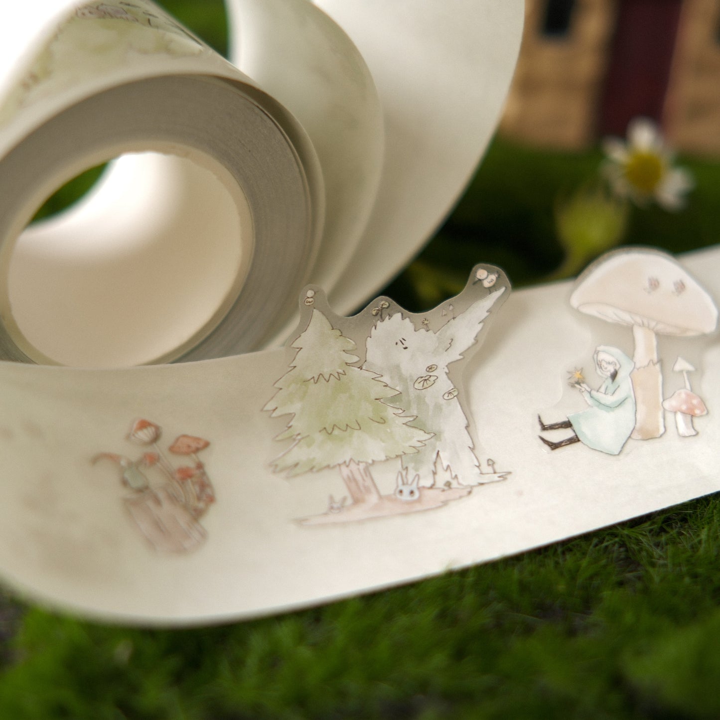 Teayou Kiss Cut PET Tape - Ji Ji in the Forest