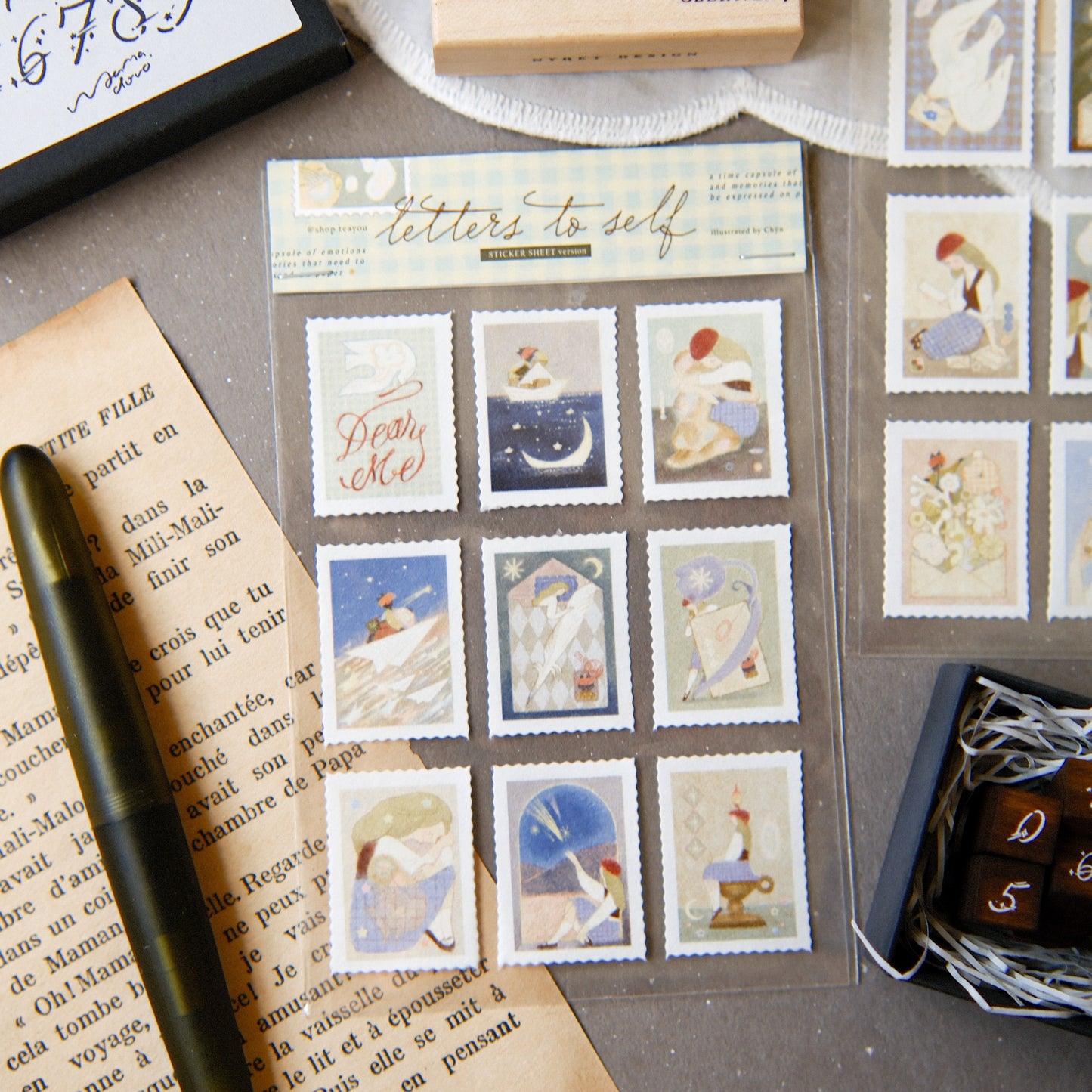 Teayou Art Paper Sticker Sheet - Letter to Self (Dear Me)