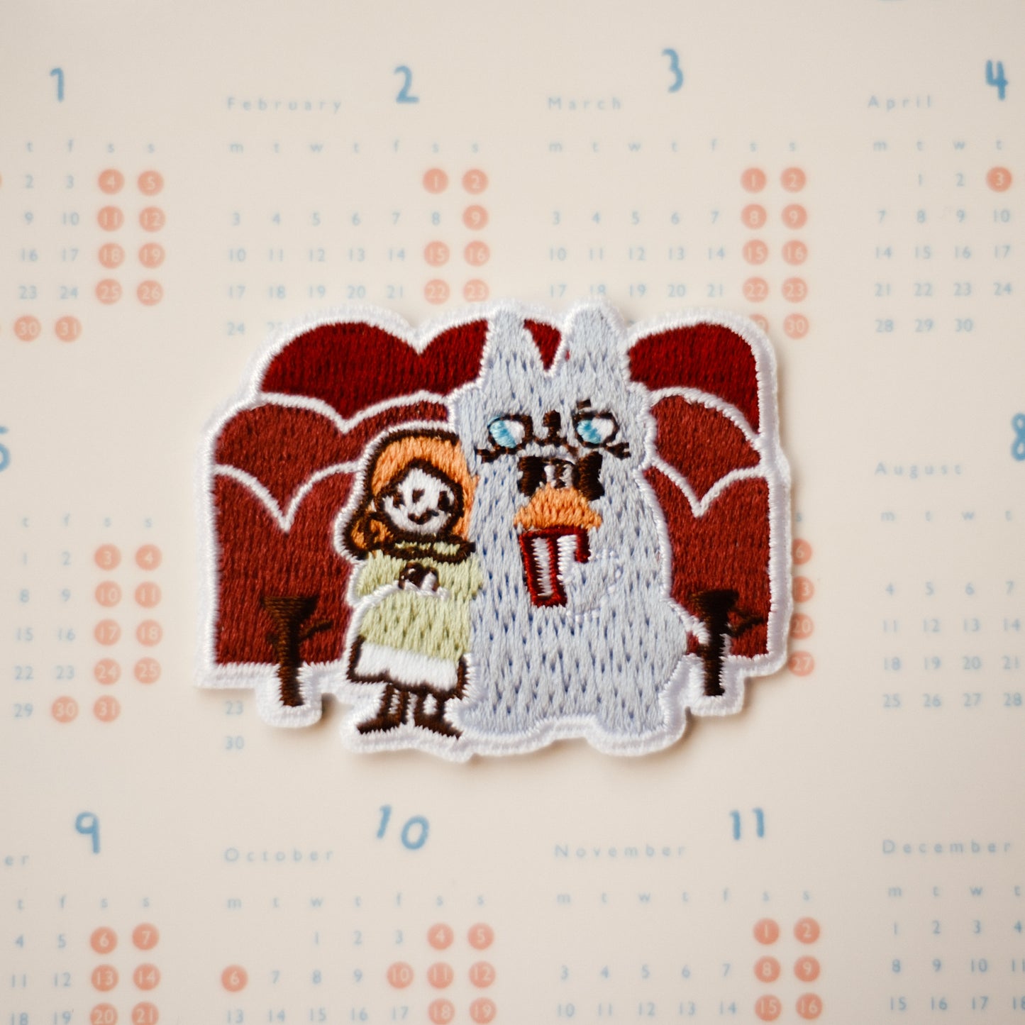Teayou Neko Boyfriend Iron On Embroidery Patch - Cinema