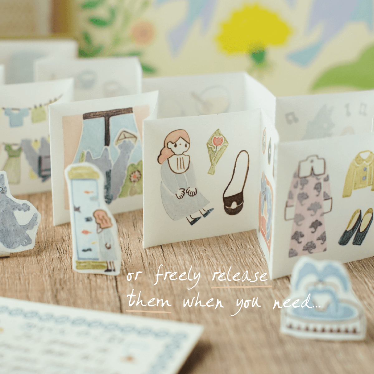 Teayou Kiss Cut Washi Sticker Book - Neko Boyfriend
