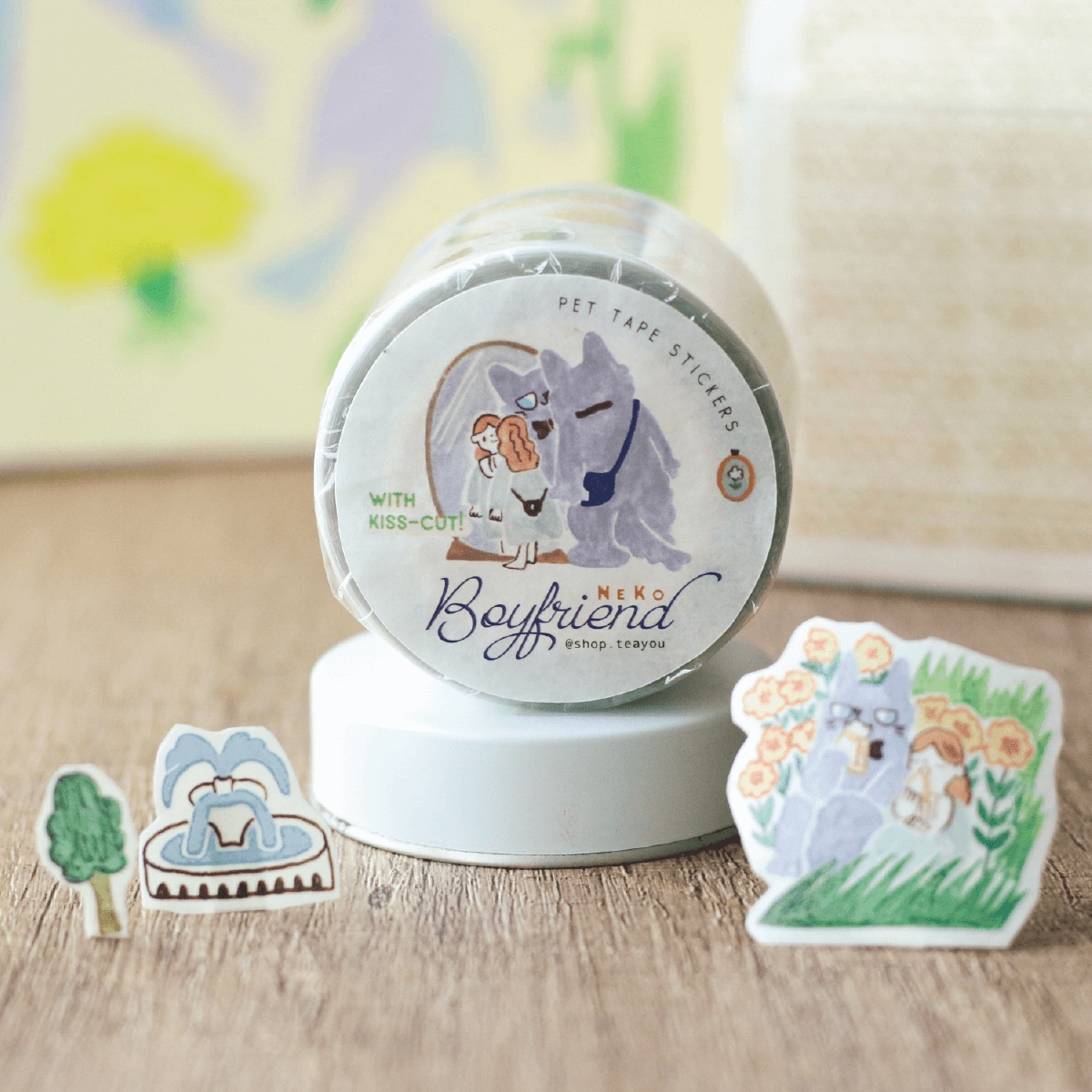 Teayou Kiss Cut PET Tape - Neko Boyfriend