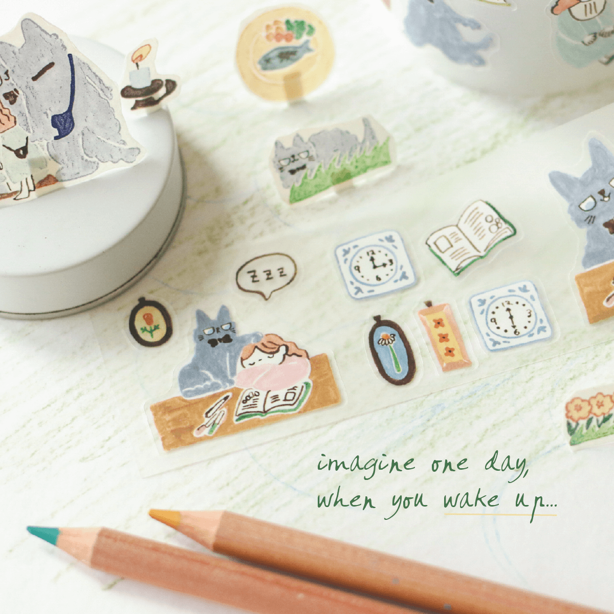 Teayou Kiss Cut PET Tape - Neko Boyfriend