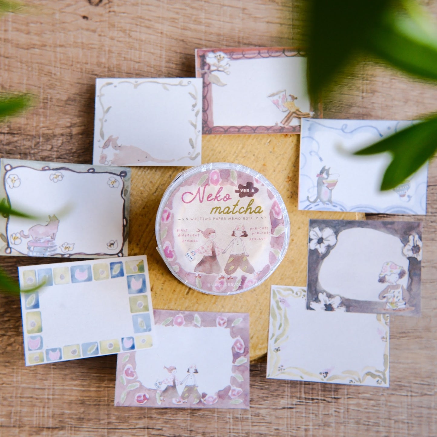 Teayou Paper Rolled Notes - Neko Matcha Version A