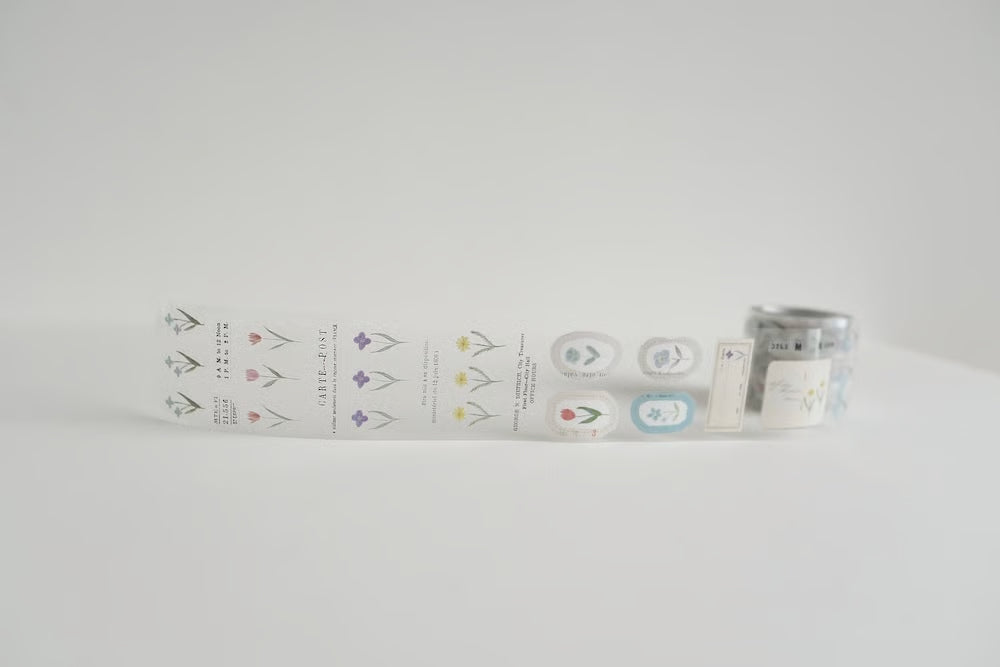 YOHAKU Roll of PET Stickers Garden P-009