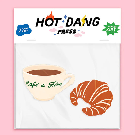 Hot Dang Press Iron-on Buddies - Parisian Breakfast
