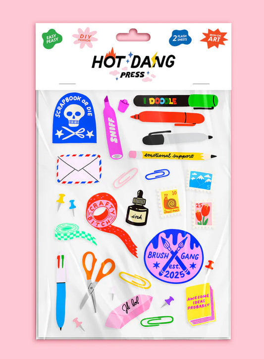 Hot Dang Press Iron-on Sheet Set - Stationery Addict