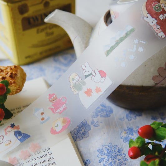 Teayou Kiss Cut PET Tape - Seasonal Tea Party Vol. 2