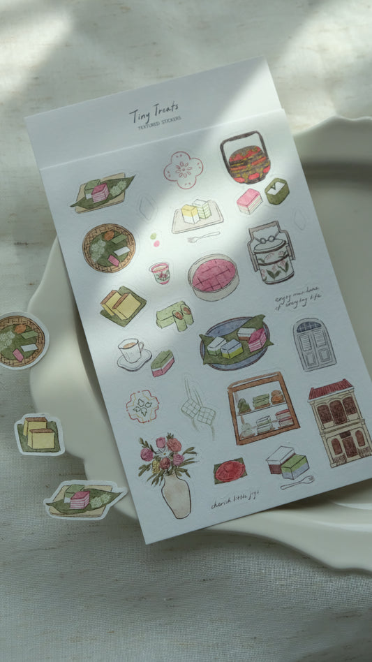 Wenyea's Illustration Sticker Sheet - Tiny Treats