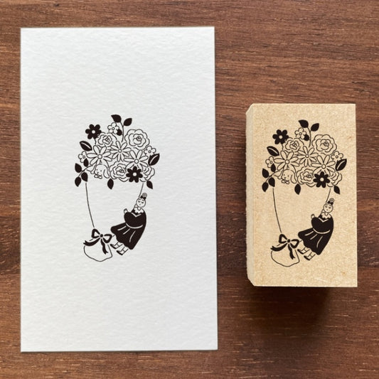 Stamp Marche Rubber Stamp - Flower Bouquet