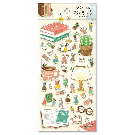 Mind Wave Secret Friends Sticker Sheet - Secret Book Reading