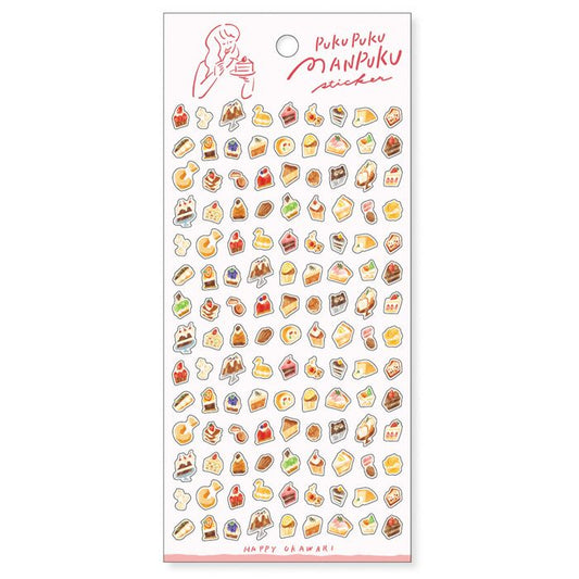 Mind Wave Puku Puku Manpuku Sticker Sheet - Dessert