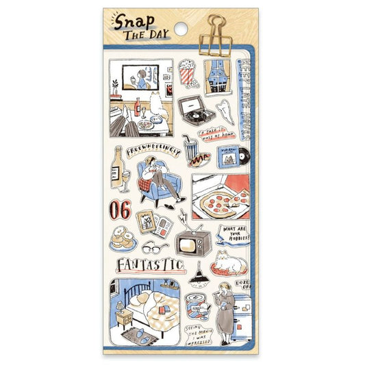 Mind Wave Snap the Day Sticker Sheet - Watching a Movie