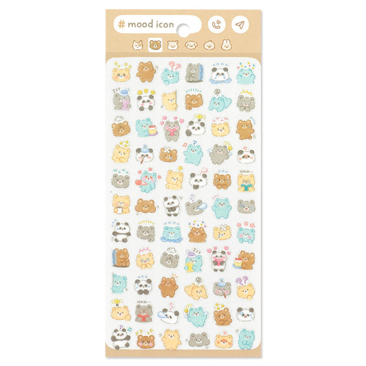 Mind Wave Mood Icon Sticker Sheet - Bears