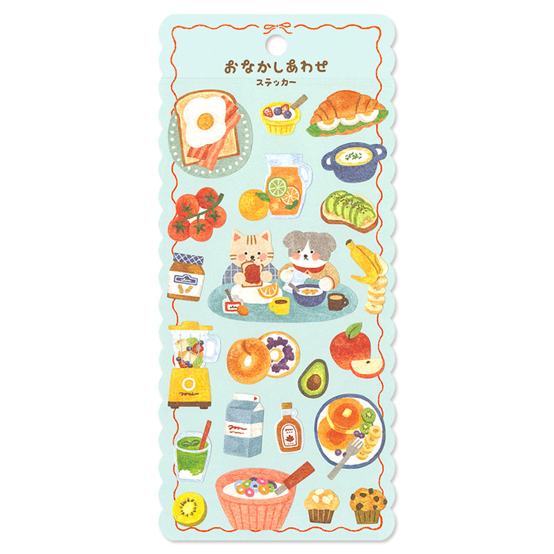 Mind Wave Happy Belly Sticker Sheet - Morning Breakfast