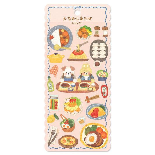 Mind Wave Happy Belly Sticker Sheet - Hungry Dinner