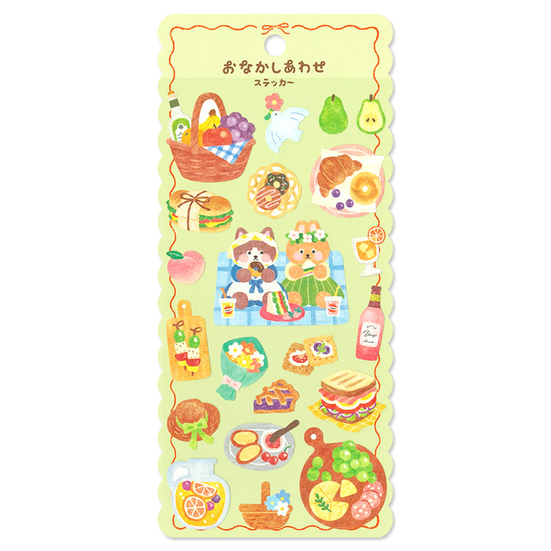 Mind Wave Happy Belly Sticker Sheet - Sparkling Picnic