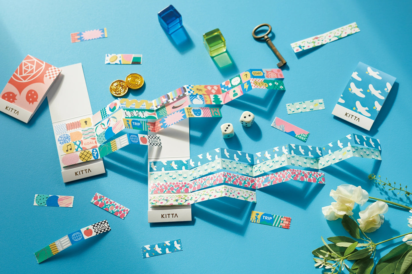King Jim Kitta Portable Washi Tape -Jabara Scenery