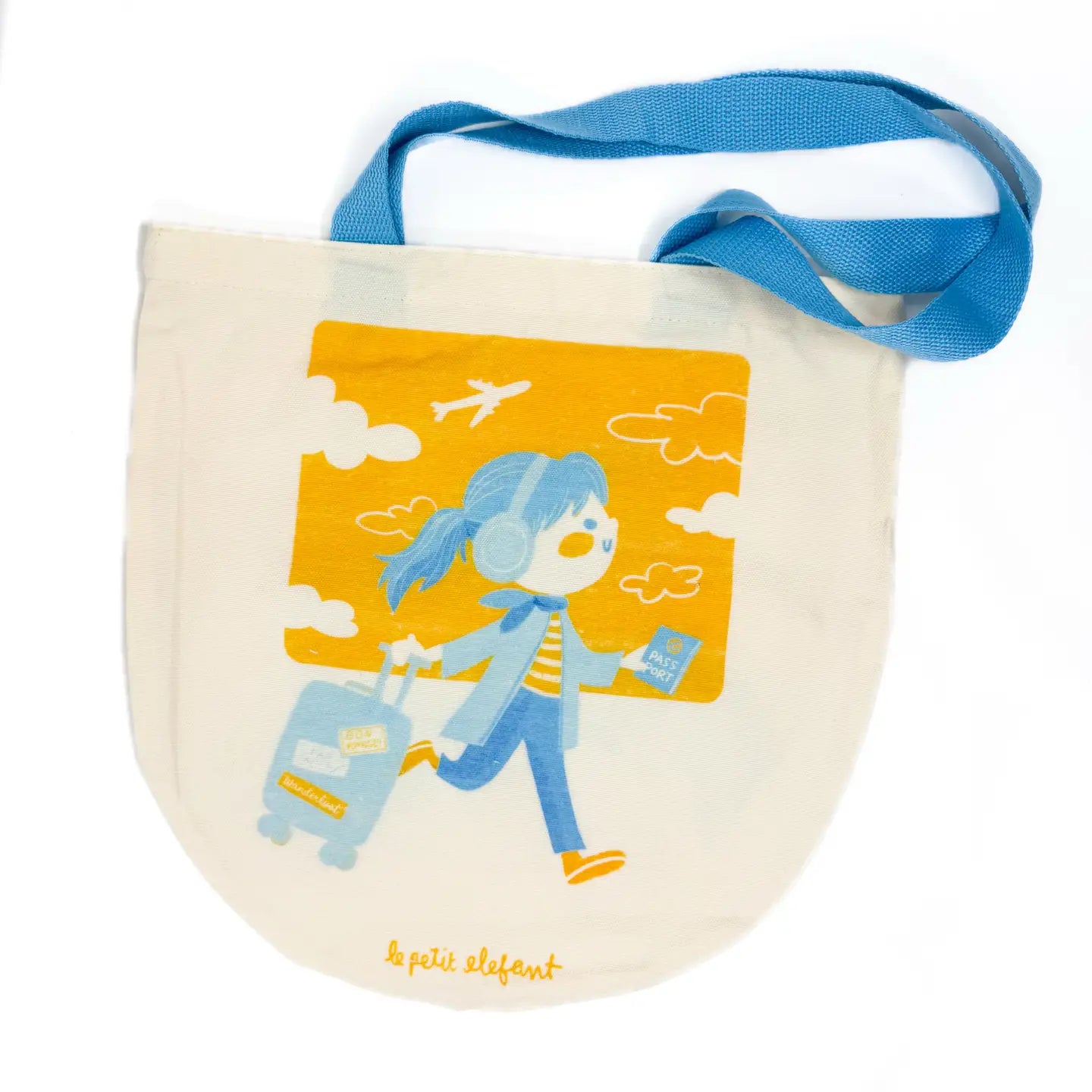 Le Petit Elefant Cotton Tote - Wanderlust