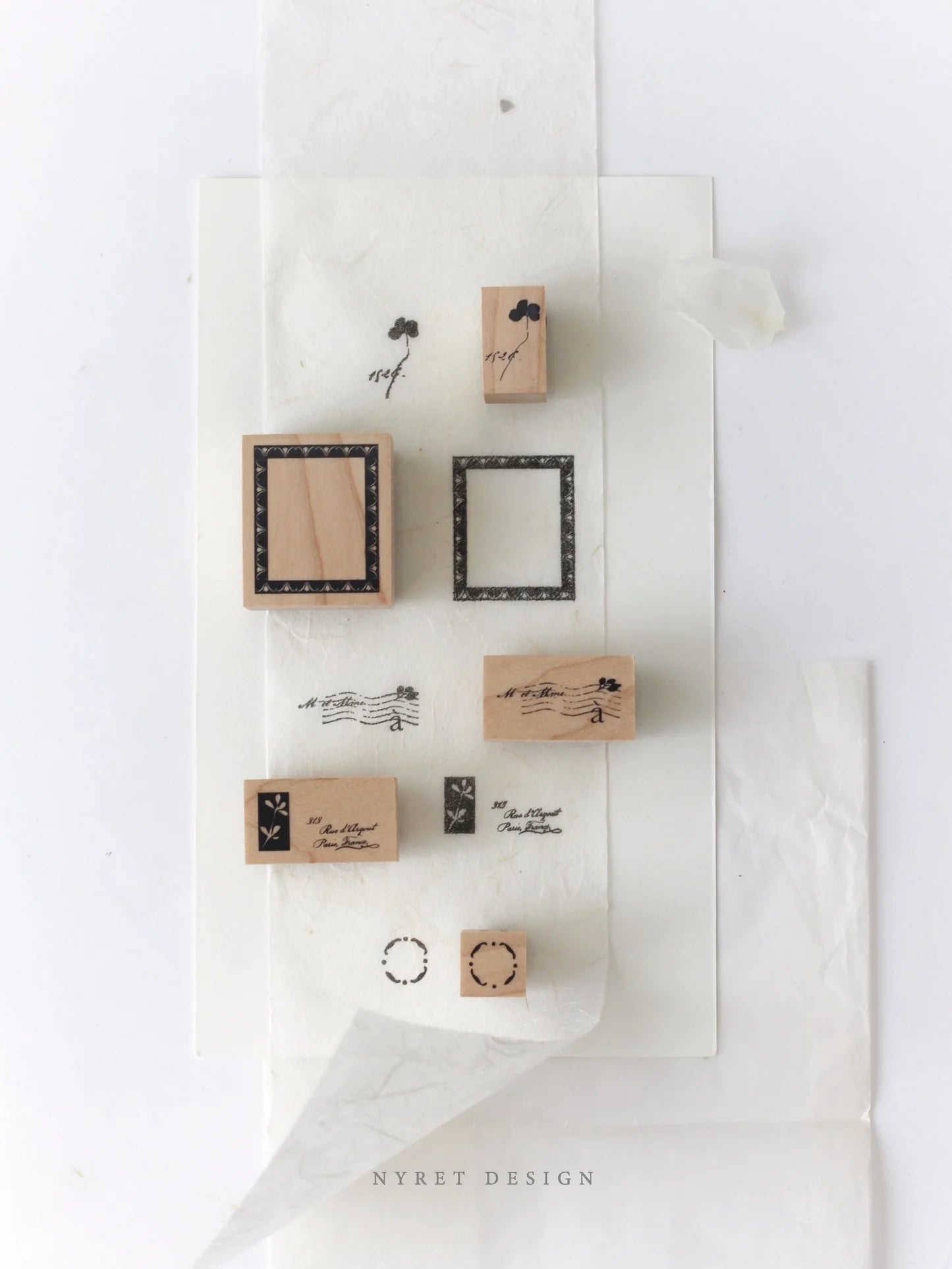 Nyret Design Rubber Stamp Set - Vol 7 The Bloom Series III