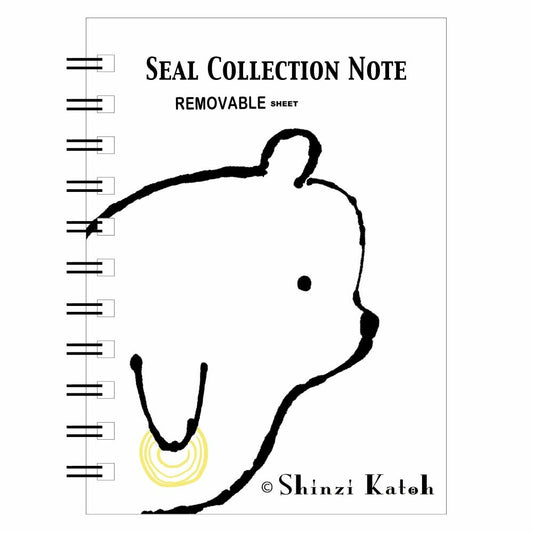 SHINZI KATOH Reusable Sticker Book - Noa Dessin Bear