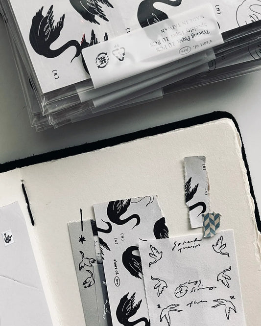 Somesortof.fernM5 and M6 Paper Refill - Black and White Swans
