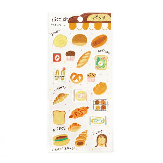 SAIEN Washi Stickers - I Love Bread