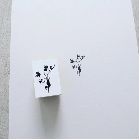 YOHAKU Rubber Stamp Akinohana S-057