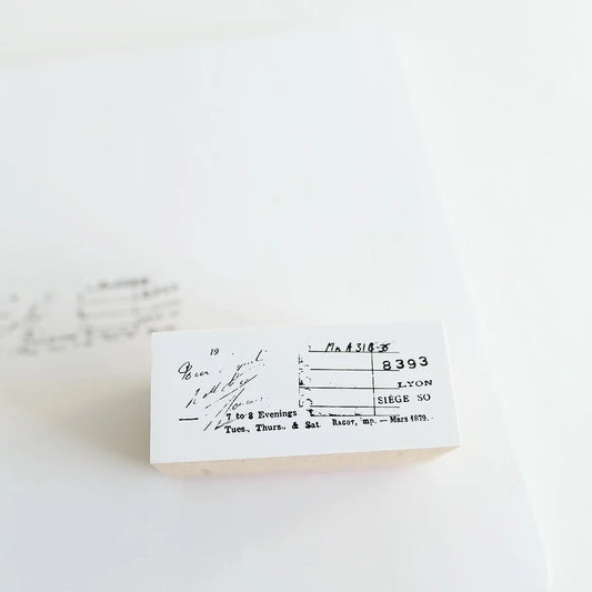 YOHAKU Rubber Stamp Recipes S-081