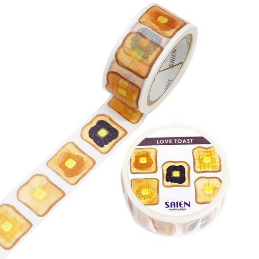 SAIEN Love Toast Washi Tape - Butter