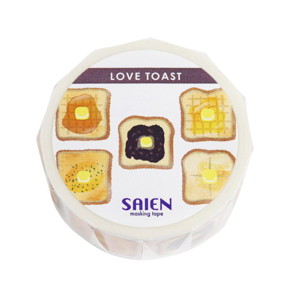 SAIEN Love Toast Washi Tape - Butter